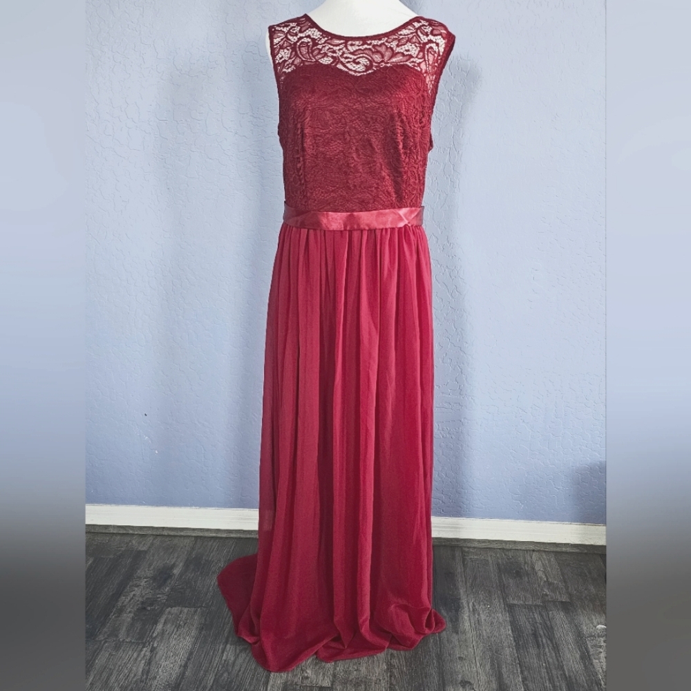 Red Lace Gown